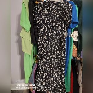 NWOT Willow Ridge 12P black floral dress